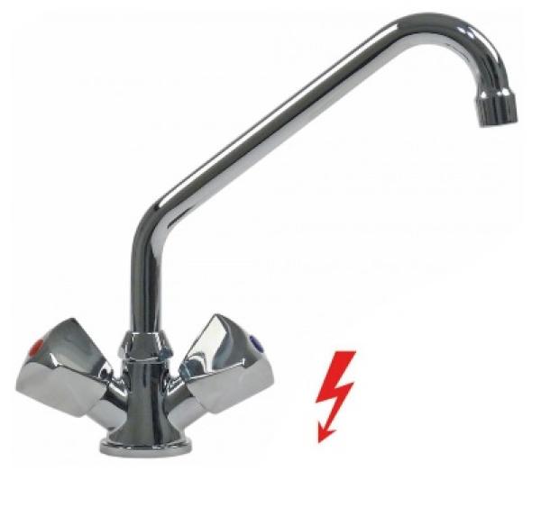 546104 (25) G Einlochmischbatterie Niederdruck Fettkammeroberteil 1/2" Auslauflänge 250mm